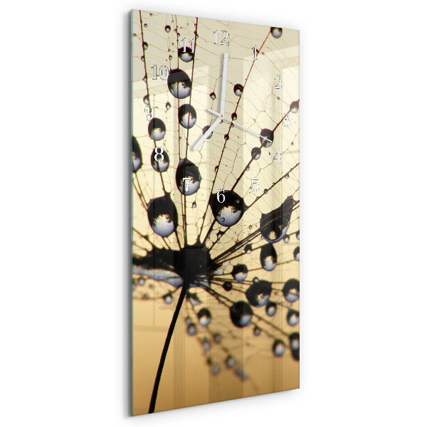 Horloge rectangulaire verticale toile d'araignée