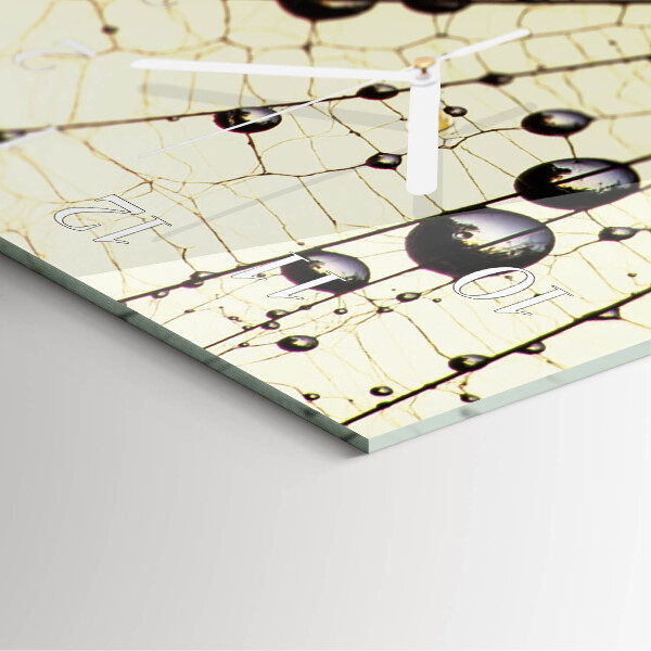 Horloge rectangulaire verticale toile d'araignée