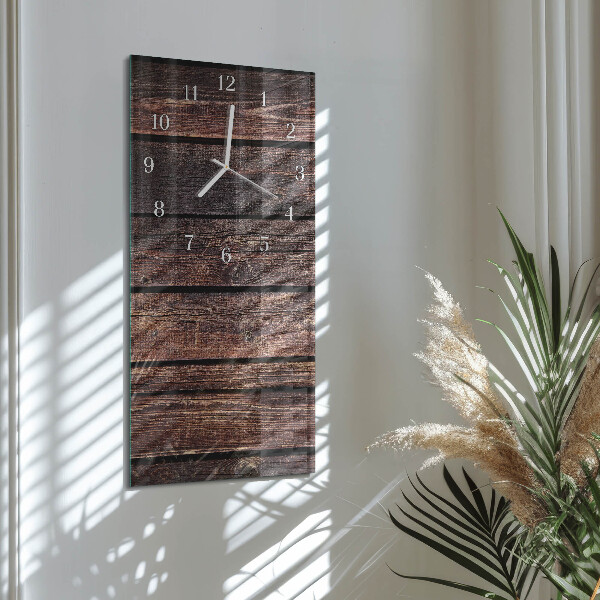 Horloge rectangulaire verticale Bois