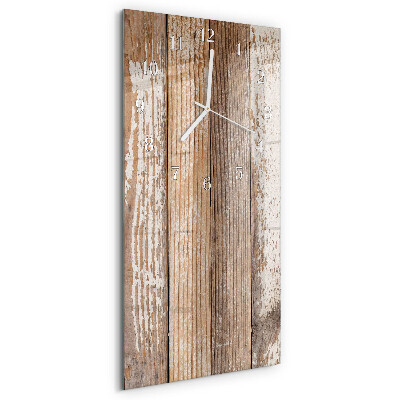 Horloge rectangulaire verticale Bois