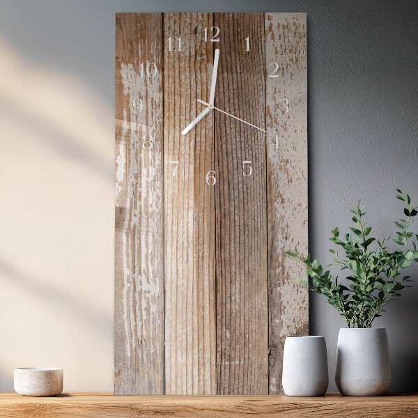 Horloge rectangulaire verticale Bois