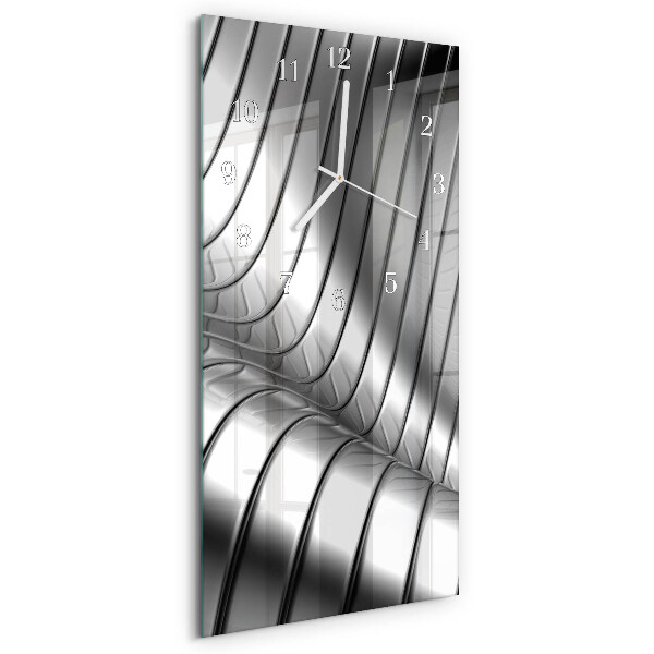 Horloge rectangulaire verticale Vague