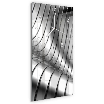 Horloge rectangulaire verticale Vague
