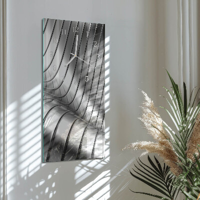 Horloge rectangulaire verticale Vague