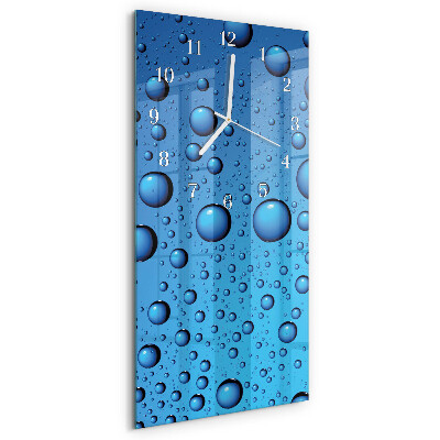 Horloge rectangulaire verticale Gouttes