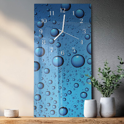 Horloge rectangulaire verticale Gouttes