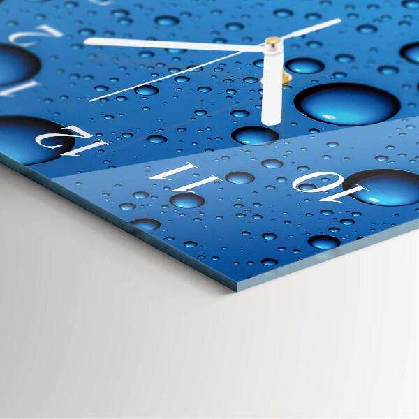 Horloge rectangulaire verticale Gouttes