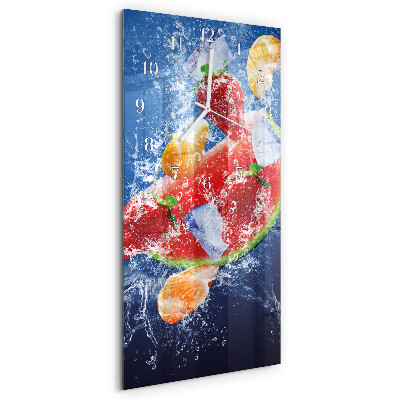 Horloge rectangulaire verticale Fruit