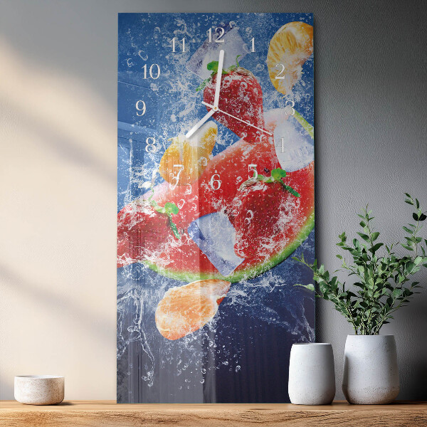 Horloge rectangulaire verticale Fruit