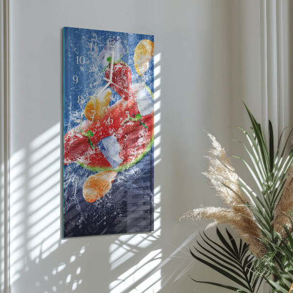 Horloge rectangulaire verticale Fruit
