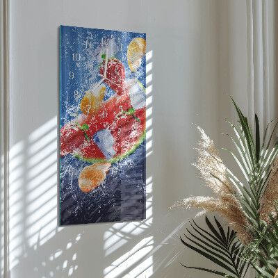 Horloge rectangulaire verticale Fruit
