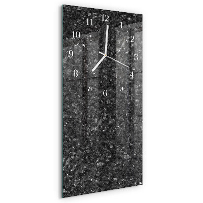 Horloge rectangulaire verticale Graphite
