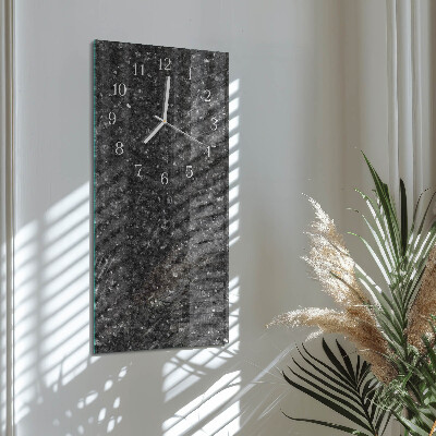 Horloge rectangulaire verticale Graphite