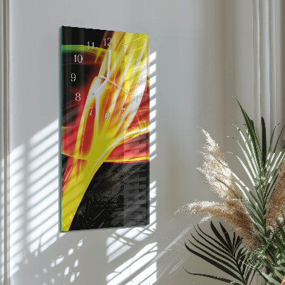 Horloge rectangulaire verticale Abstraction
