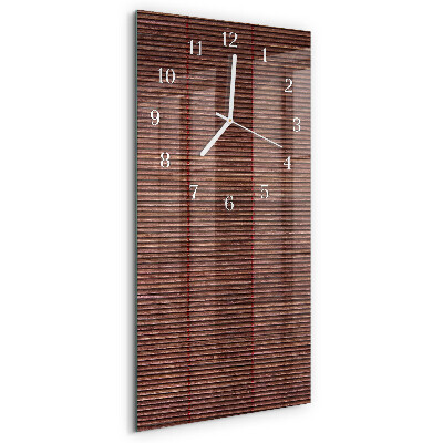 Horloge rectangulaire verticale Stores en bambou
