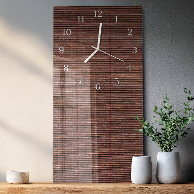 Horloge rectangulaire verticale Stores en bambou