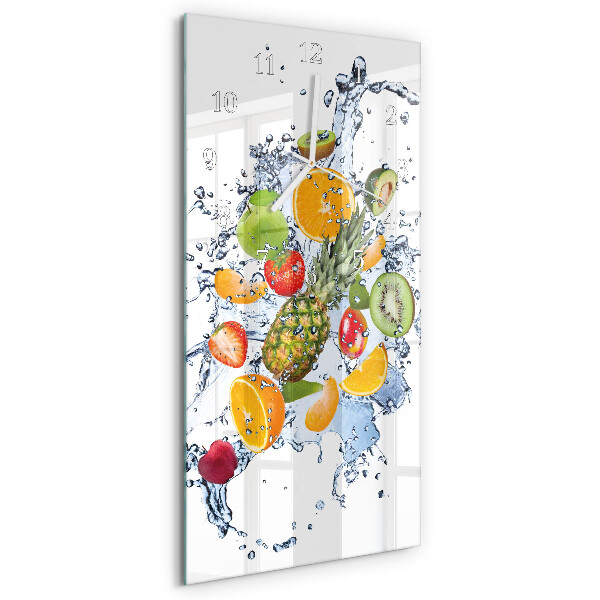 Horloge rectangulaire verticale Fruit