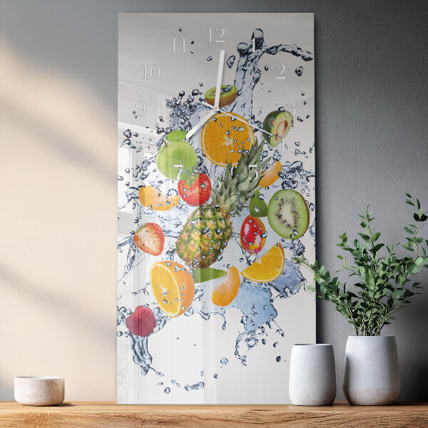 Horloge rectangulaire verticale Fruit