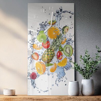 Horloge rectangulaire verticale Fruit