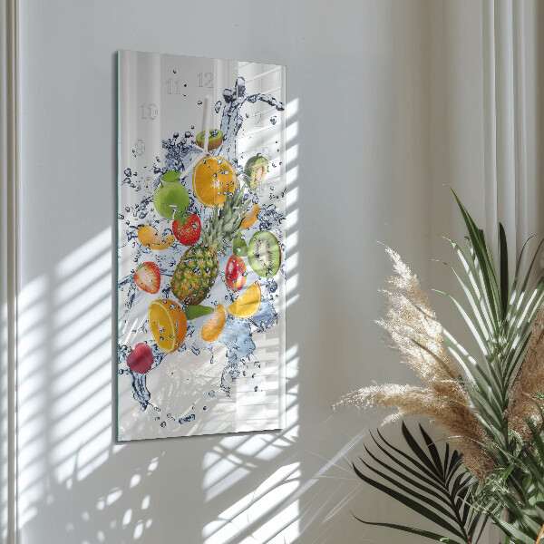 Horloge rectangulaire verticale Fruit