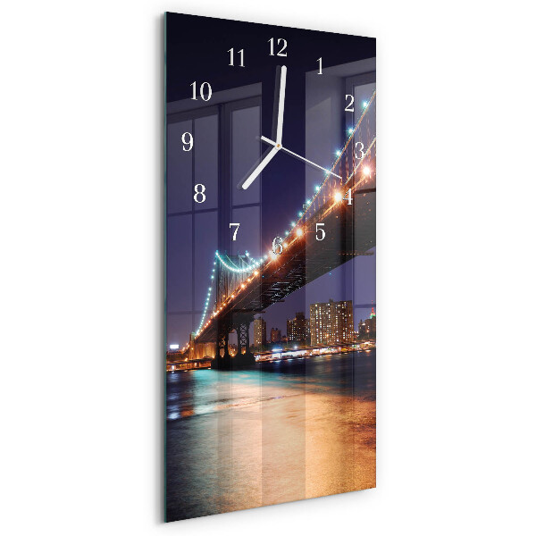 Horloge rectangulaire verticale Pont