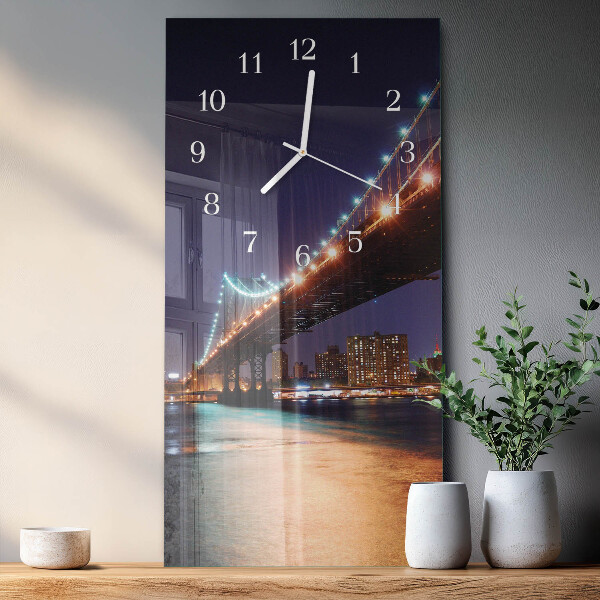 Horloge rectangulaire verticale Pont