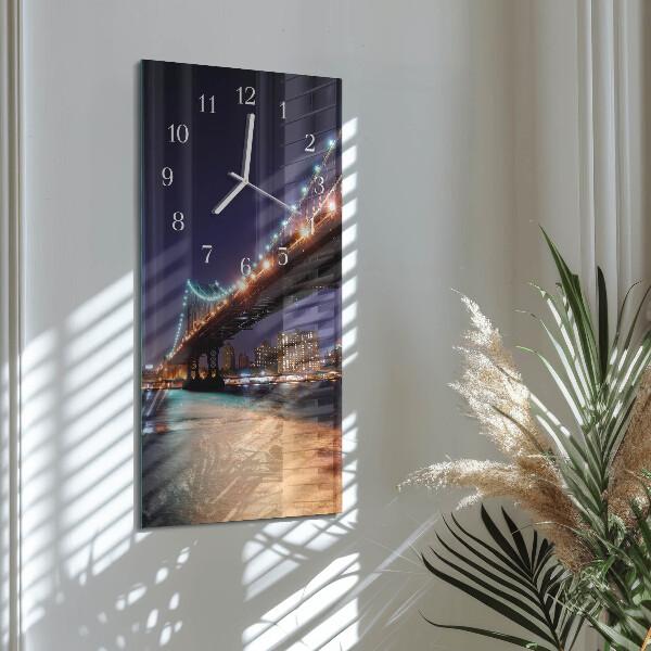 Horloge rectangulaire verticale Pont