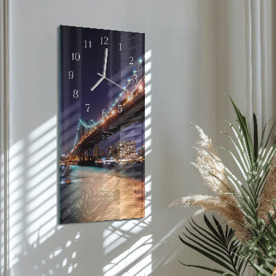 Horloge rectangulaire verticale Pont