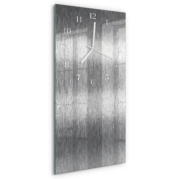 Horloge rectangulaire verticale Acier