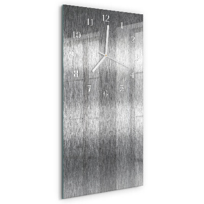 Horloge rectangulaire verticale Acier