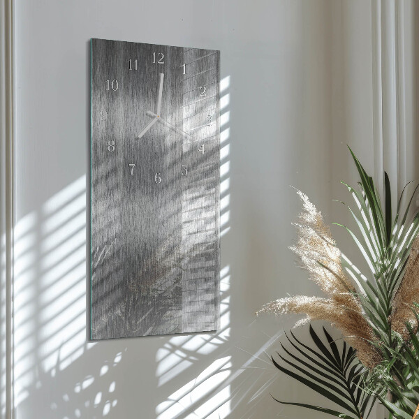Horloge rectangulaire verticale Acier