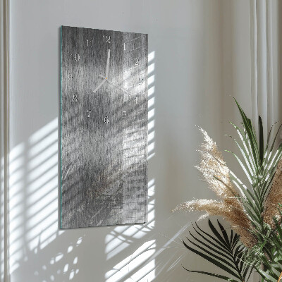 Horloge rectangulaire verticale Acier