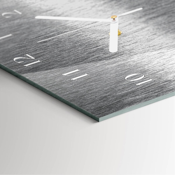 Horloge rectangulaire verticale Acier