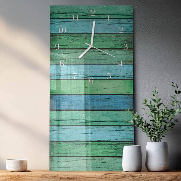 Horloge rectangulaire verticale Bois