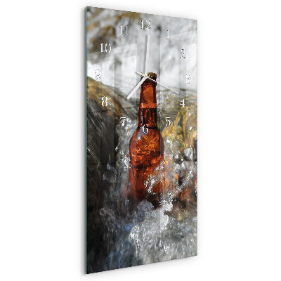 Horloge rectangulaire verticale Bière