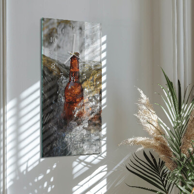 Horloge rectangulaire verticale Bière