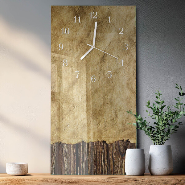 Horloge rectangulaire verticale Papier de table