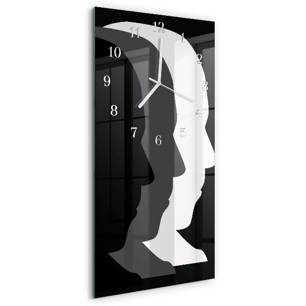 Horloge rectangulaire verticale Affronter