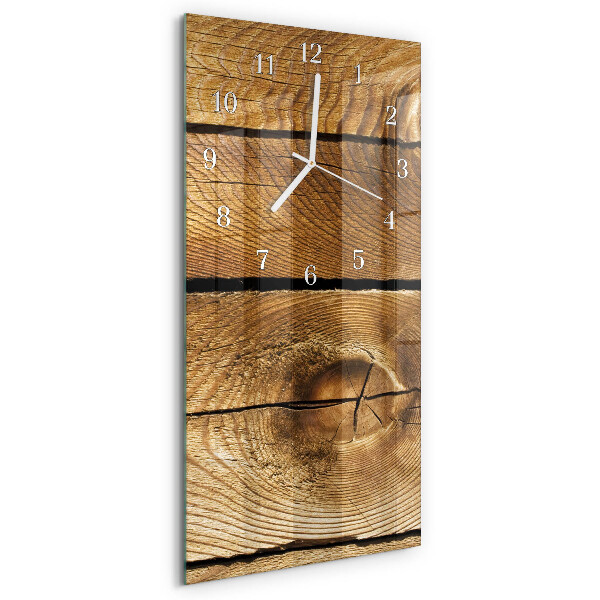 Horloge rectangulaire verticale Bois