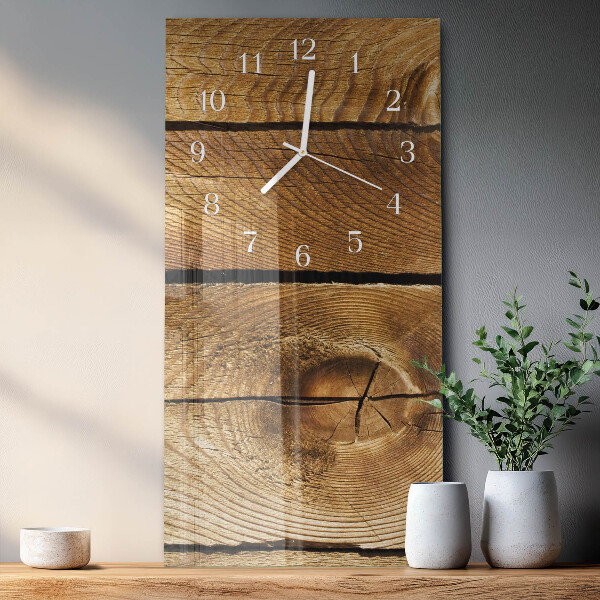 Horloge rectangulaire verticale Bois