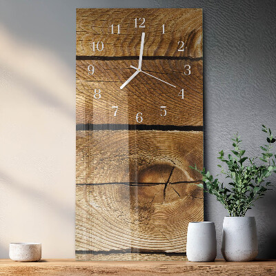 Horloge rectangulaire verticale Bois