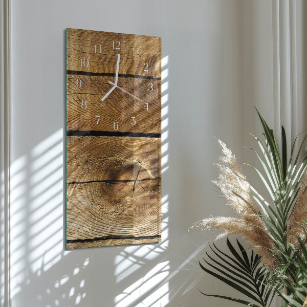 Horloge rectangulaire verticale Bois