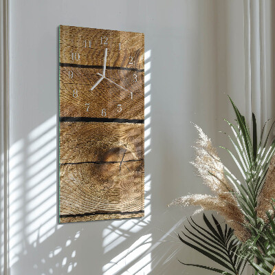 Horloge rectangulaire verticale Bois