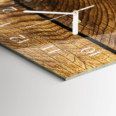 Horloge rectangulaire verticale Bois