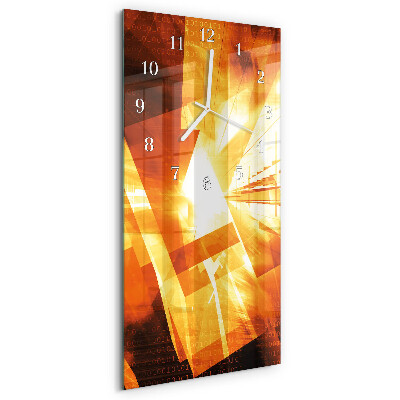 Horloge rectangulaire verticale Abstraction
