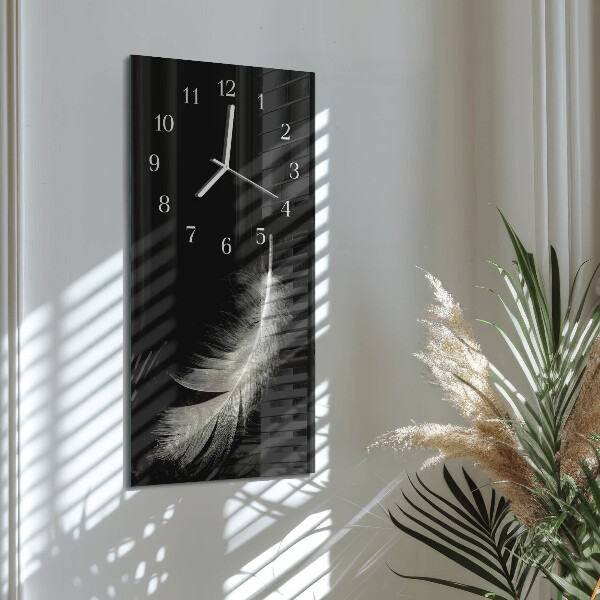 Horloge rectangulaire verticale Stylo