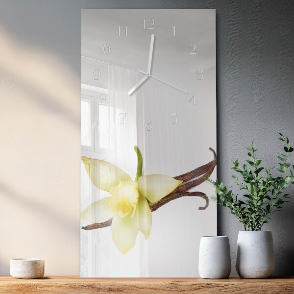 Horloge rectangulaire verticale Lis
