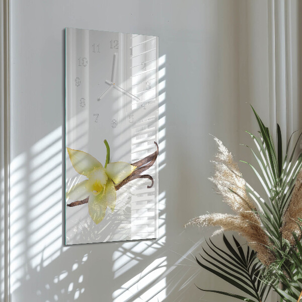 Horloge rectangulaire verticale Lis