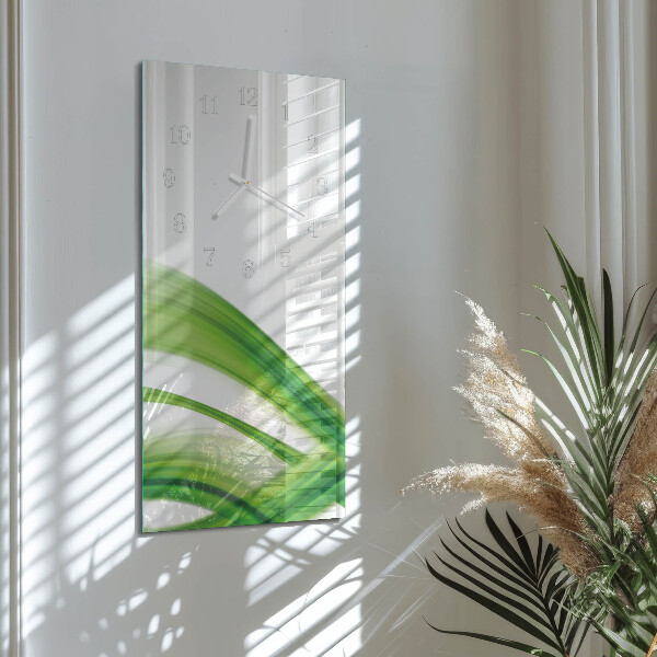 Horloge rectangulaire verticale Vague abstraite