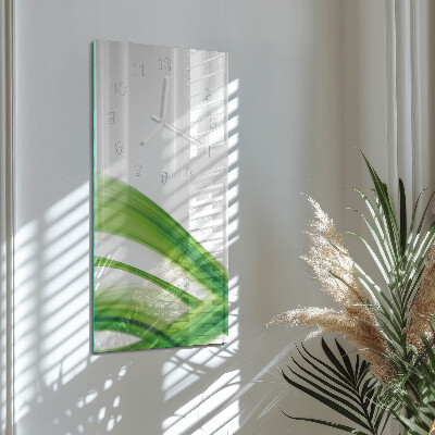 Horloge rectangulaire verticale Vague abstraite